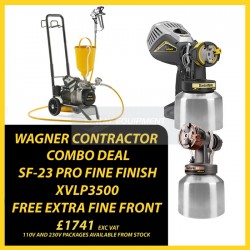 Wagner SF23 Pro Fine Finish + FC3500 230v Airless Sprayers Bundle