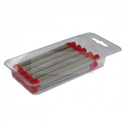 Q-Tech Airless Pencil Filter - Push In - Red - 10 Pack