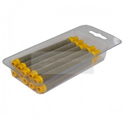 Q-Tech Airless Pencil Filter - Push In - Yellow - 10 Pack