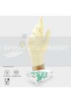 UniGloves GS0014 Latex Gloves Powder Free Large - Box 100