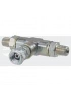 Airless Hose T Piece 2 X 1/4 NPT(M) 1 X NPS(F) Swivel Nut