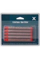 X Type Airless Pencil Filter - Push In - Red -  5 Pack