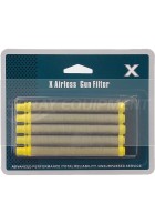 X Type Airless Pencil Filter - Push In - Yellow -  5 Pack